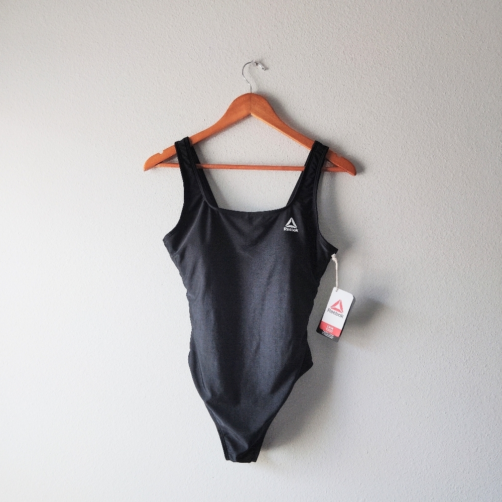 Reebok Black One Piece Swimwear